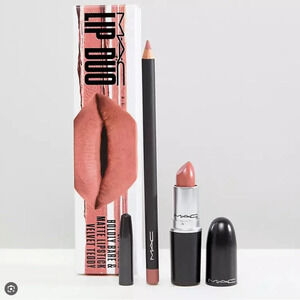New in Box Mac Lip Duo: Lip Pencil Boldly Bare & Matte Lipstick Velvet Teddy
